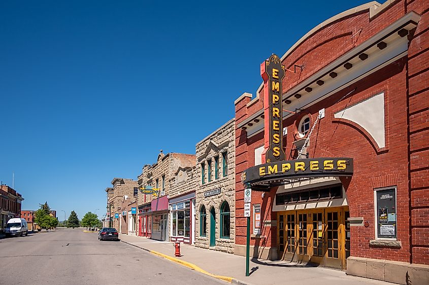 Downtown Fort Macleod, Alberta. Editorial credit: Jeff Whyte / Shutterstock.com