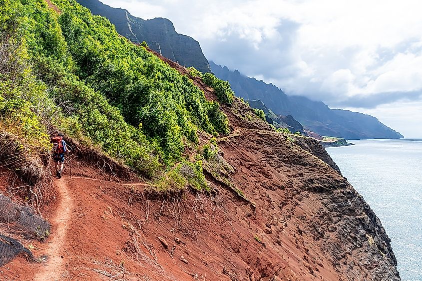 Kalalau Trail, Na Pali Coast Wilderness Park, Hawaii