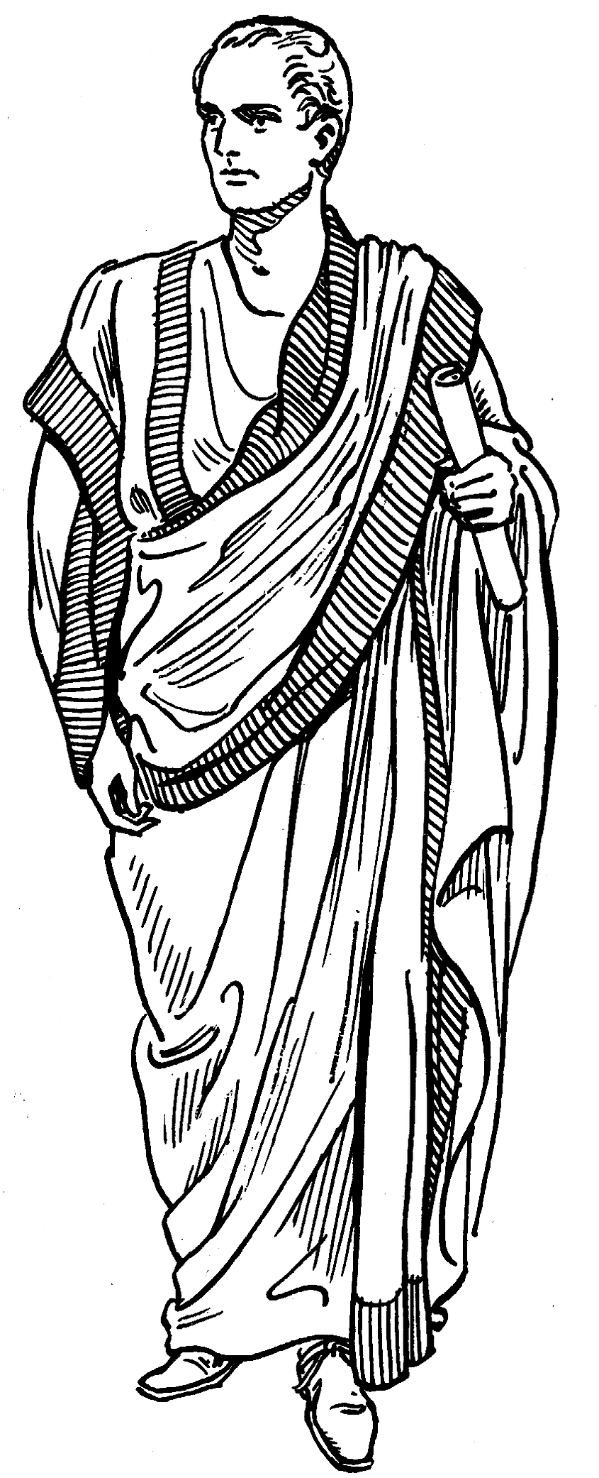 Toga. In Wikipedia. https://en.wikipedia.org/wiki/Toga By Pearson Scott Foresman - This file has been extracted from another file, Public Domain, https://commons.wikimedia.org/w/index.php?curid=3162343