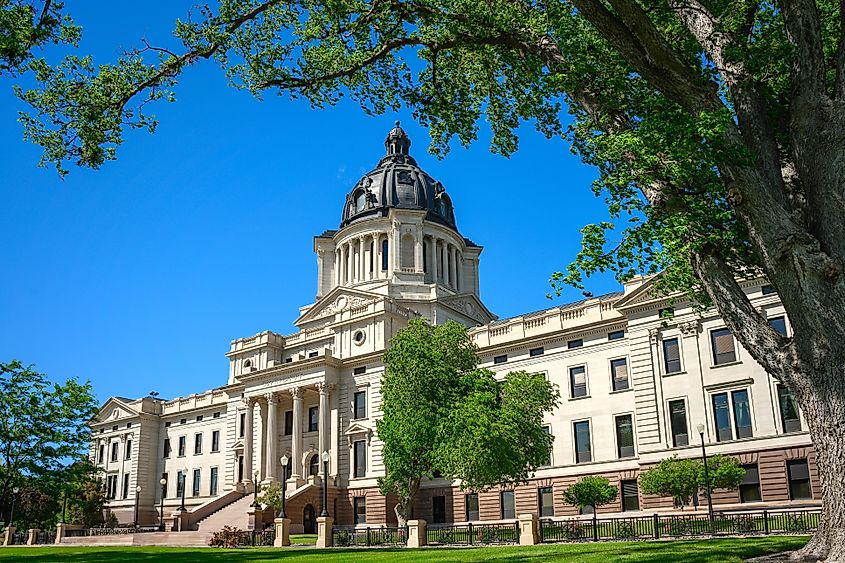 The South Dakota State Capitol in Pierre.