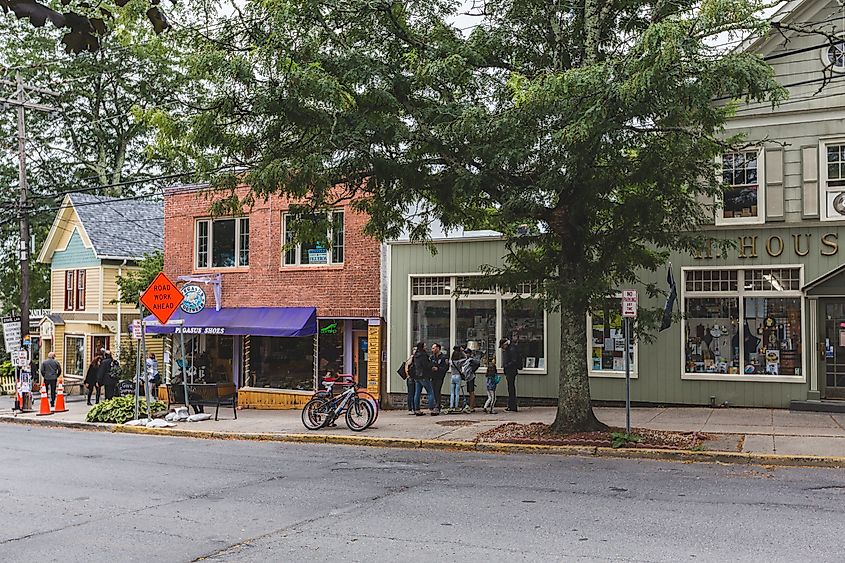 Legendary Woodstock village in Woodstock, New York. 