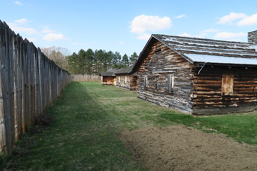 Inside the Fort at Number 4, Charlestown, New Hampshire