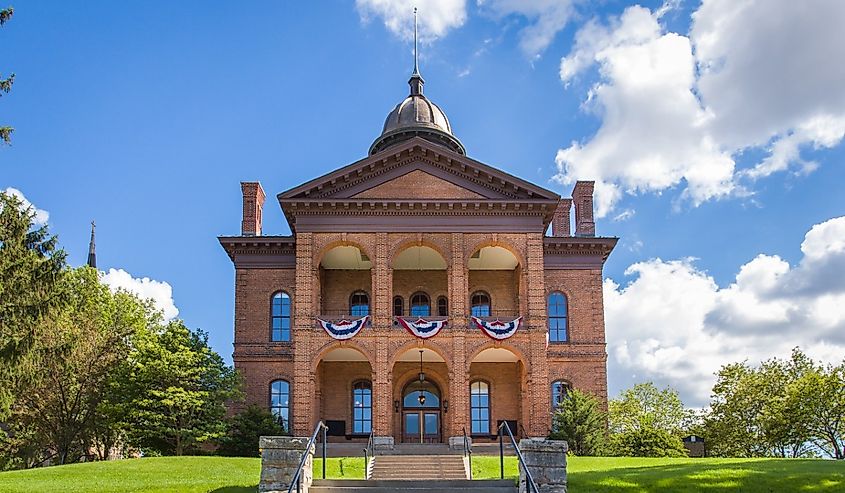 Washington County historic courthouse in Stillwater, Minnesota.