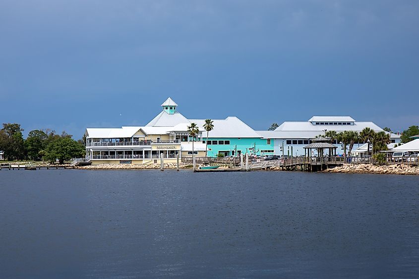 Waterfront restaurant on the Gulf of Mexico in Apalachicola, via Rexjaymes / Shutterstock.com