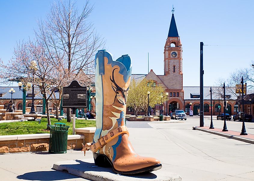 View of historic downtown Cheyenne, Wyoming