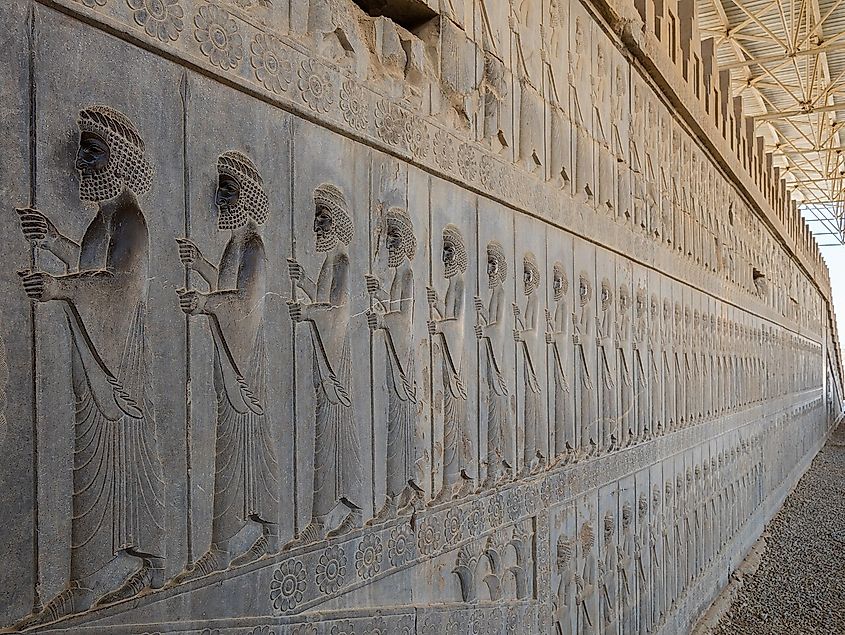 immortal soldiers, Persepolis, Fars Province, Iran