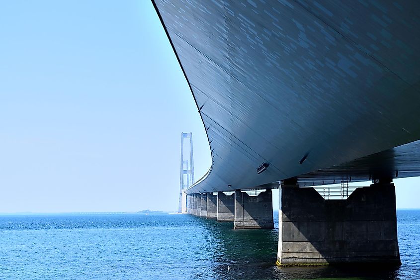 The Great Belt bridge, Denmark engineering and architectural achievement.
