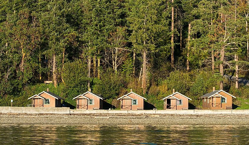 Camano Island. Cama Beach State Park. Center for Wooden Boats