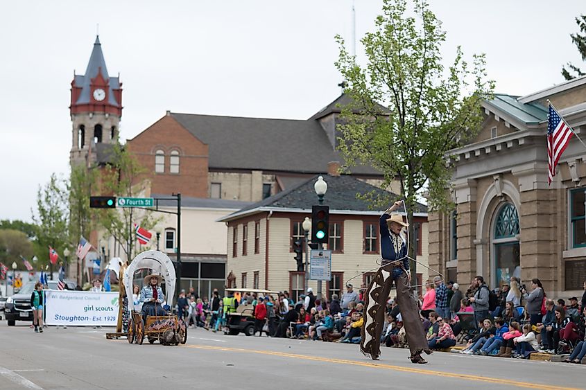 Annual Norwegian Parade in Stoughton, Wisconsin.