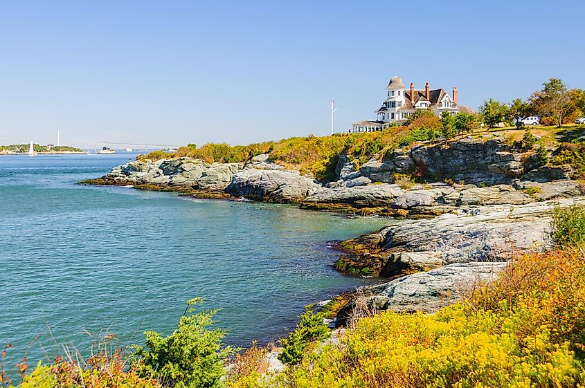 Castle Hill lighthouse. Castle Hill lighthouse has been guiding mariners into Narragansett Bay since 1890.