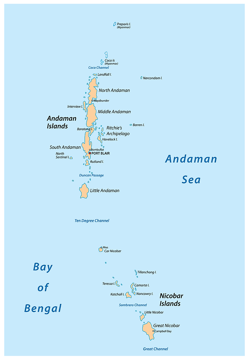 Andaman And Nicobar Islands - WorldAtlas