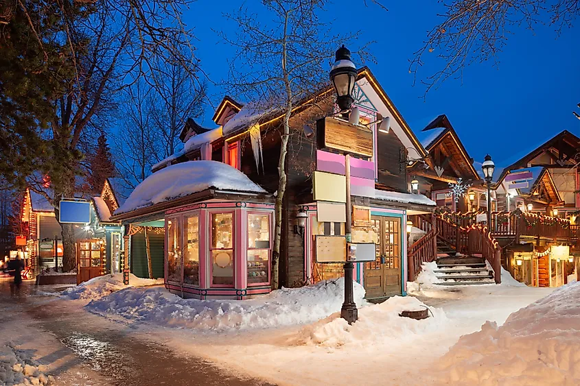 The town of Breckenridge, Colorado.