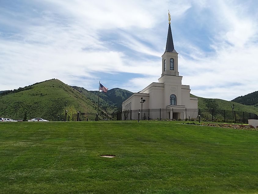 The Star Valley Wyoming Temple in Wyoming