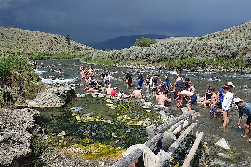 Boiling River near Mammoth Hot Springs