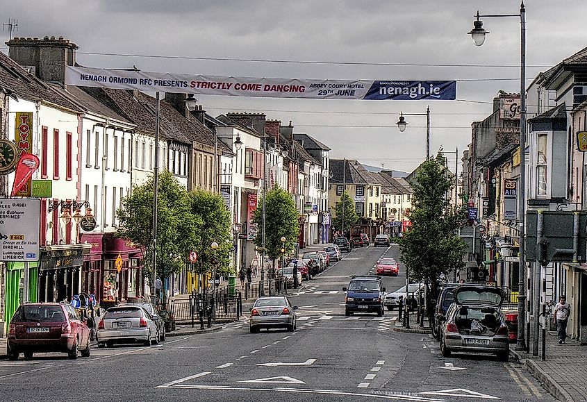 Centre of Nenagh, Ireland.