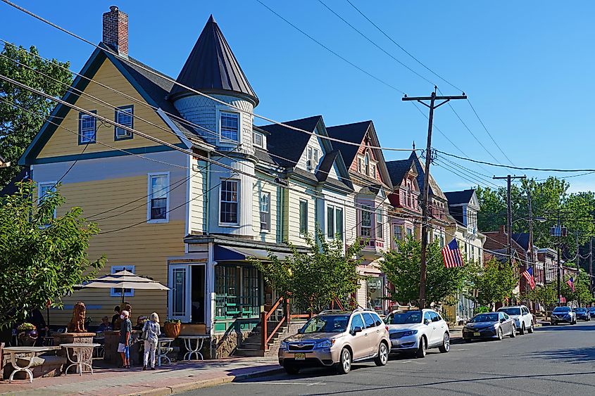 Clinton, New Jersey: Downtown historic Clinton, Hunterdon County.