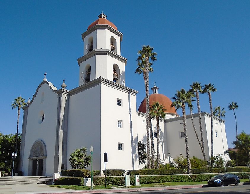 The Mission Basilica San Juan Capistrano.
