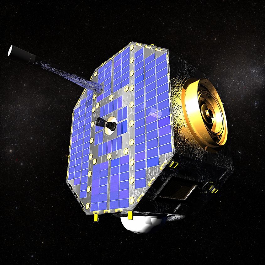 Artist's concept of the Interstellar Boundary Explorer (IBEX) spacecraft- NASA/Goddard Conceptual Image Lab 