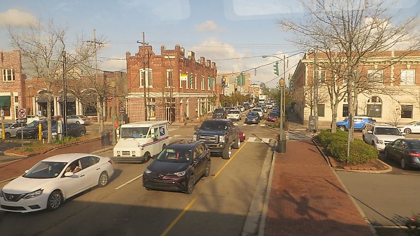 Downtown Hammond, Louisiana.