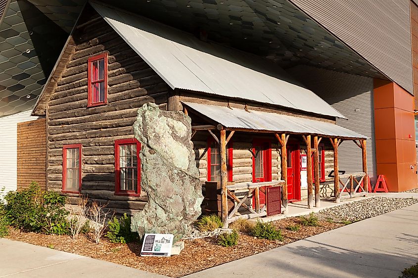 Old telegraph office at the MacBride Museum of Yukon History, Whitehorse, Yukon.
