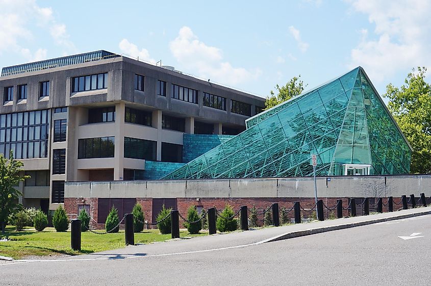 The campus at State University of New York (SUNY) at New Paltz, a public college located in New Paltz, via EQRoy / Shutterstock.com