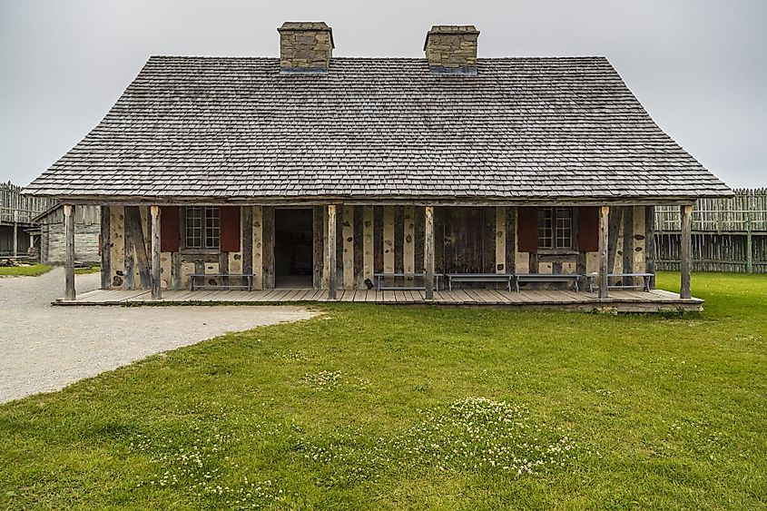 Colonial Fort Michilimackinac in Mackinaw City, Michigan