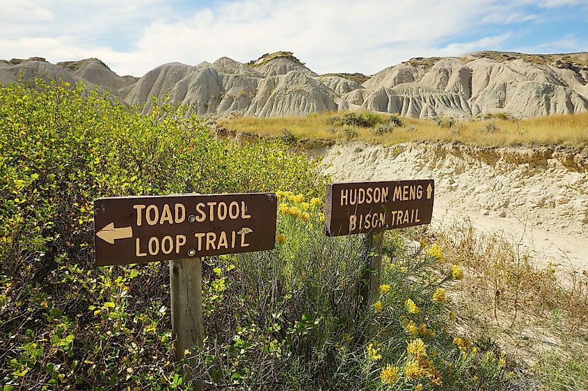 The scenic Toadstool Geologic Park in Nebraska.