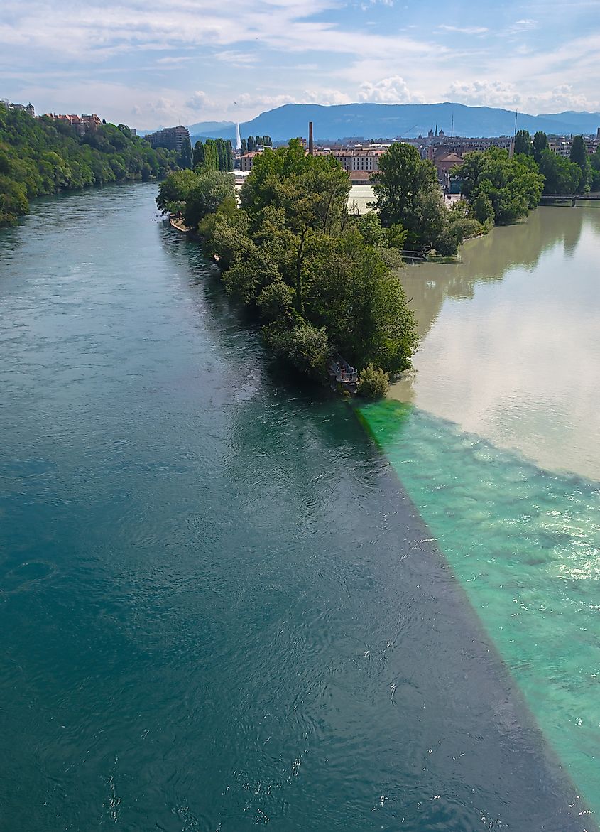 Pointe de la Jonction in Geneva, Switzerland.
