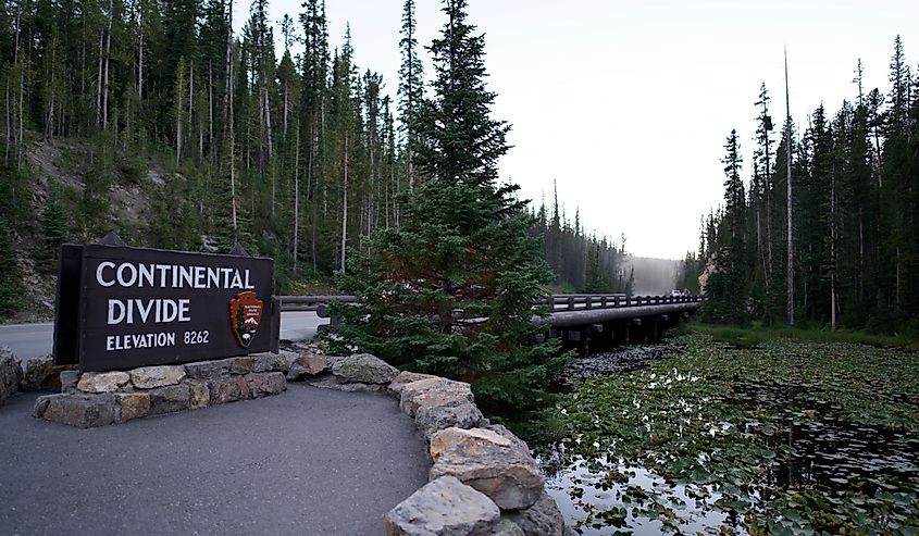 Continental Divide in Yellowstone National Park