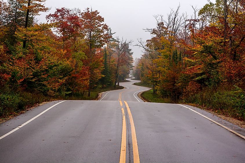 Wisconsin's Highway 42, previously WIS 17. Via Shutterstock / Via Jesse Campo
