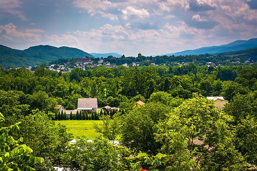 Beautiful landscape surrounding Keyser, West Virginia.