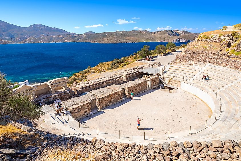 Ancient theater of Melos (modern Milos), Greece.