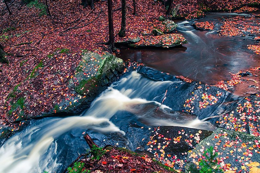 A stream near Chesterfield, New Hampshire. 