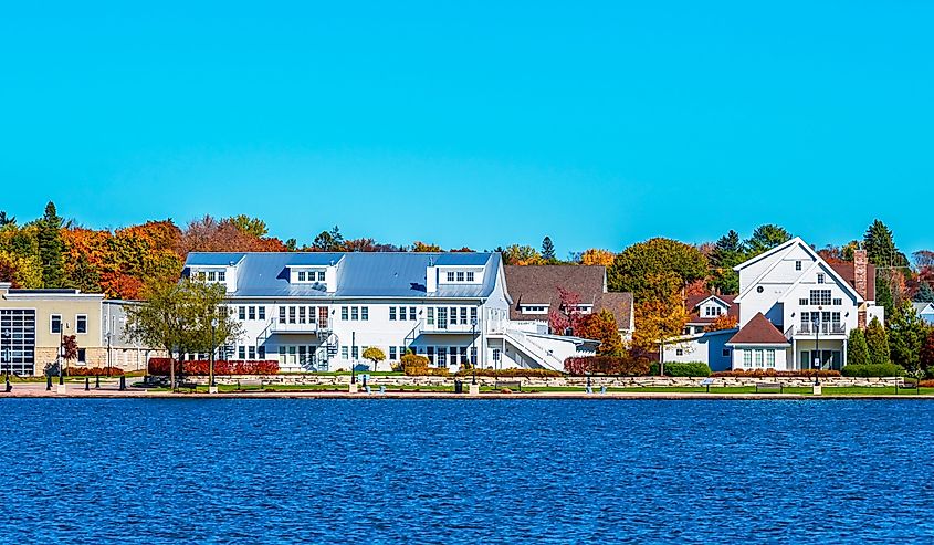 Canal in the town of Sturgeon Bay, Wisconsin.