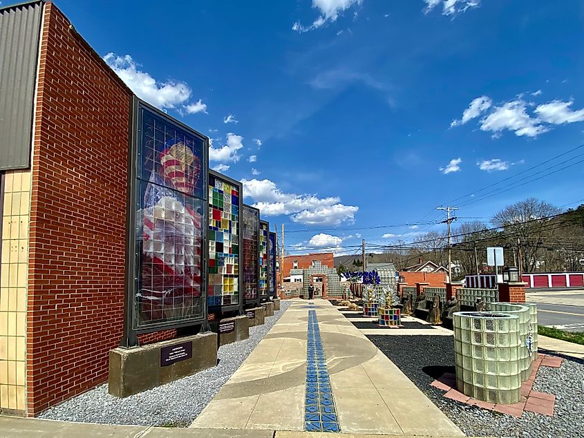 The Serenity Glass Park in Pennsylvania's Port Allegany.