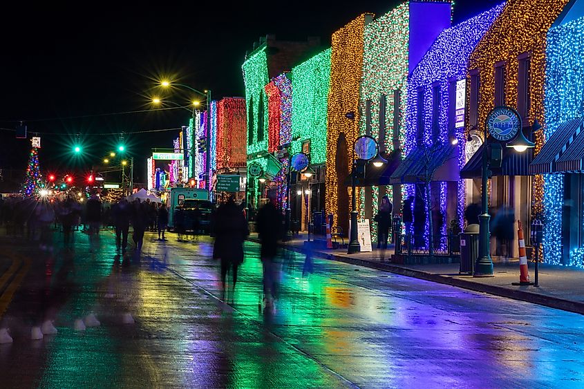 Rochester decked up in lights during the holiday season