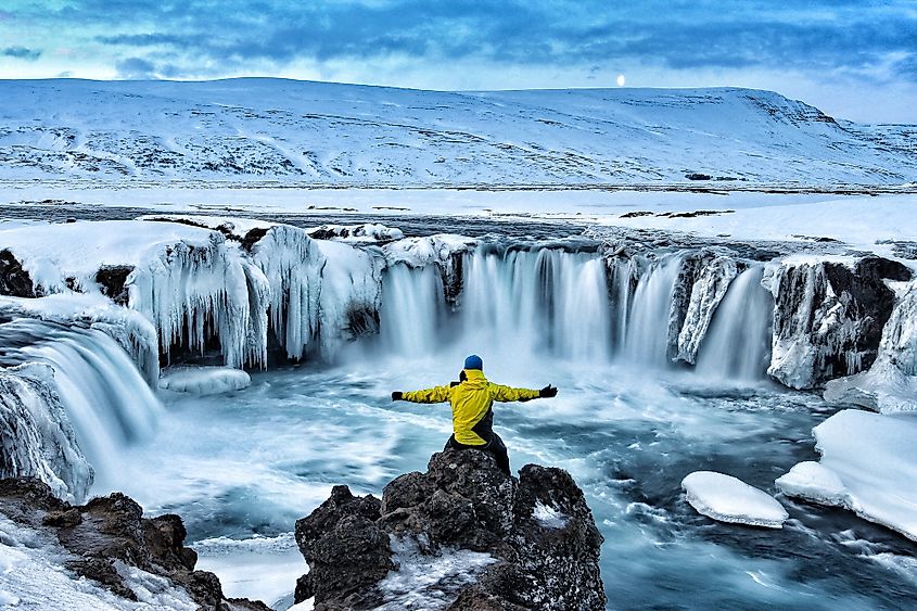 Iceland waterfall