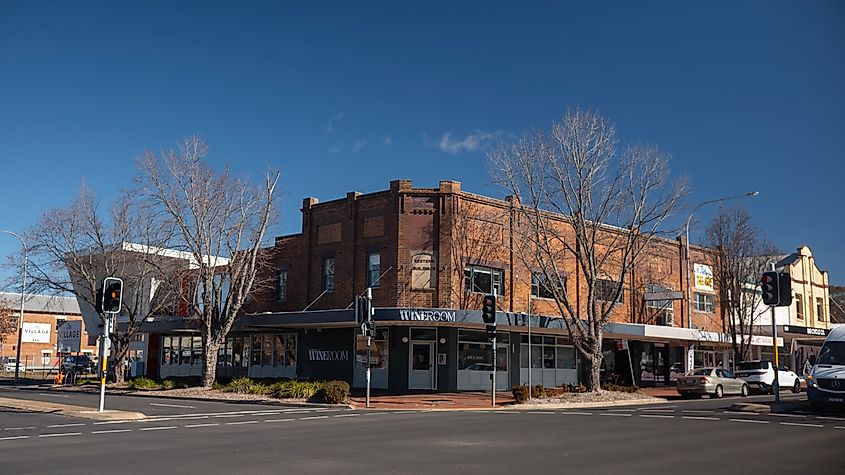 The shopping center in the historic CBD, Orange, New South Wales.