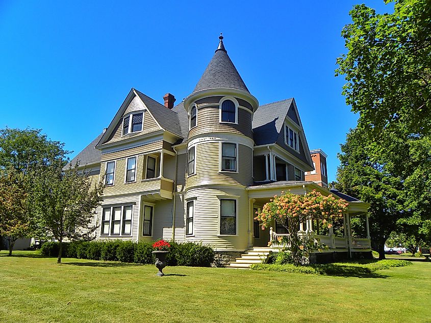 A historical building in the Historic District of Mt. Morris, New York.