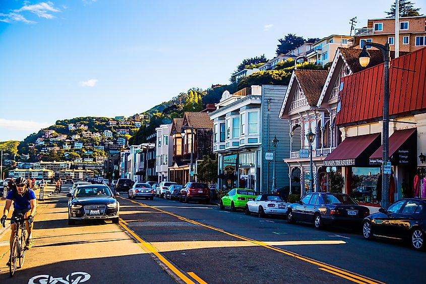 Main Street in Sausalito, California