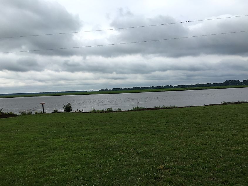 A view of the Pamunkey River from Cousiac Manor, in Lanexa, Virginia.
