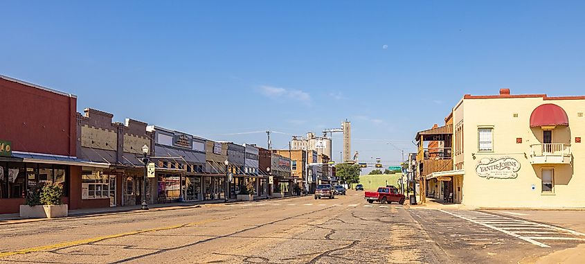 The old business district on Jefferson Street,