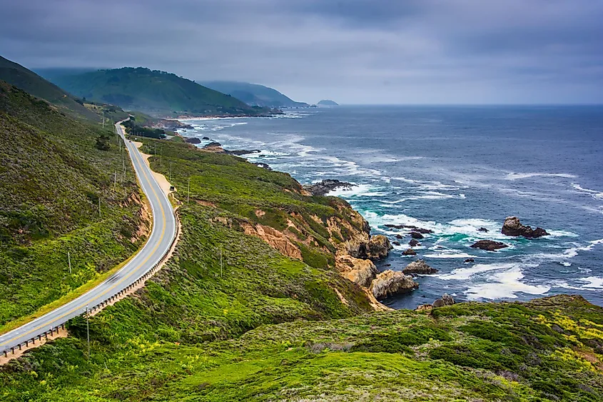 Pacific Coast Highway in Garrapata State Park, Big Sur, California