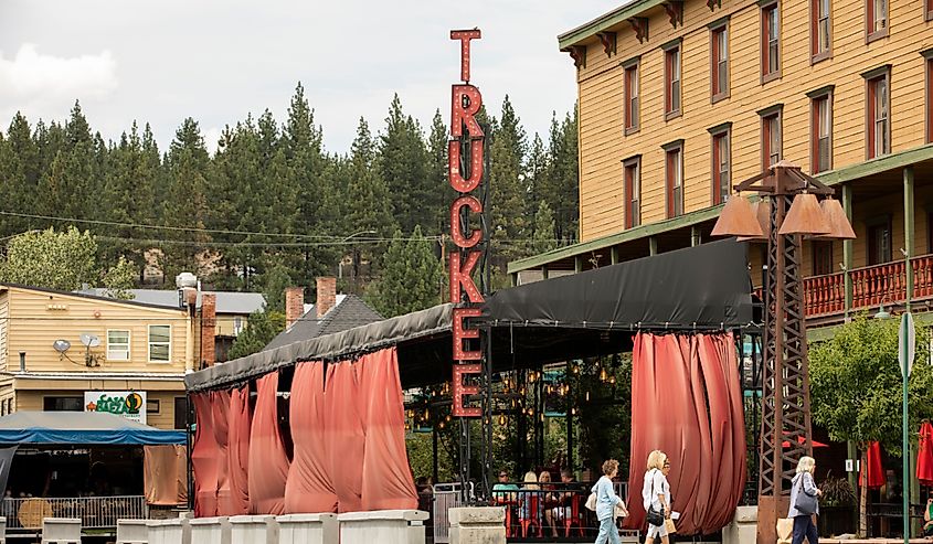 Historic downtown Truckee, California