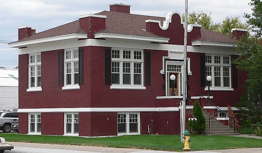 Sidney Carnegie Library building in Sidney, Nebraska