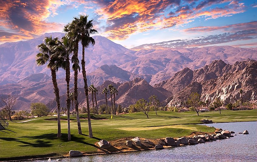 Golf course in Palm Springs, California.