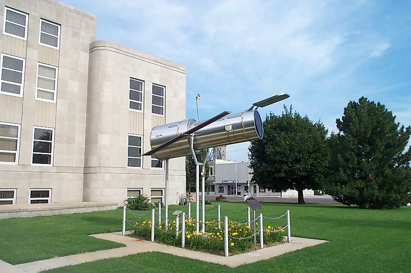 1/4 scale model of the Hubble Space Telescope in Marshfield, Missouri.