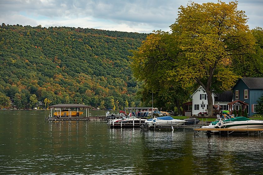 Lake view in Pulteney, New York