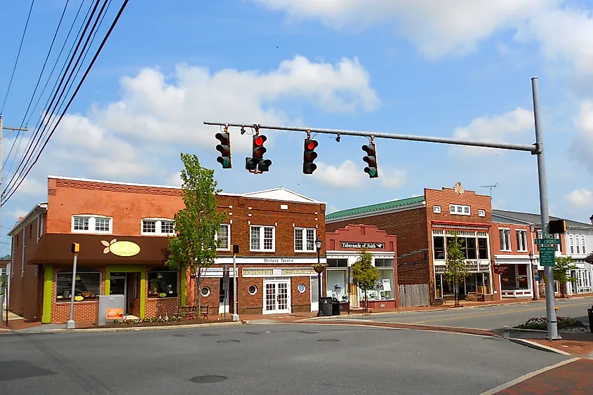 Building in downtown Milford, Delaware.