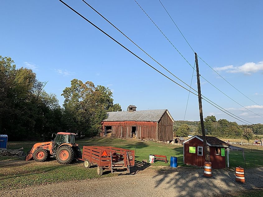 Barn at Pochuck Valley Farm, Vernon New Jersey.